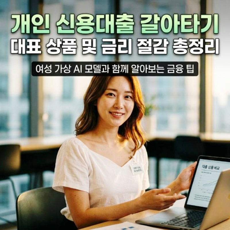 개인 신용대출 갈아타기 대표 상품 및 금리 절감 총정리