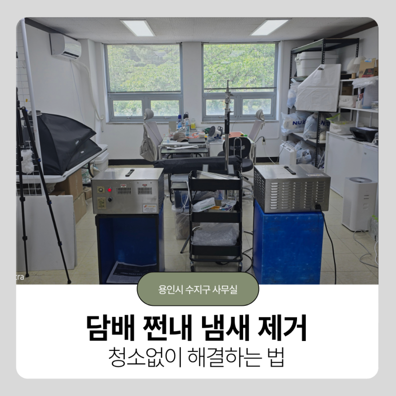 담배 냄새 제거, 사무실 청소 없이 쩐내까지 해결하는 방법