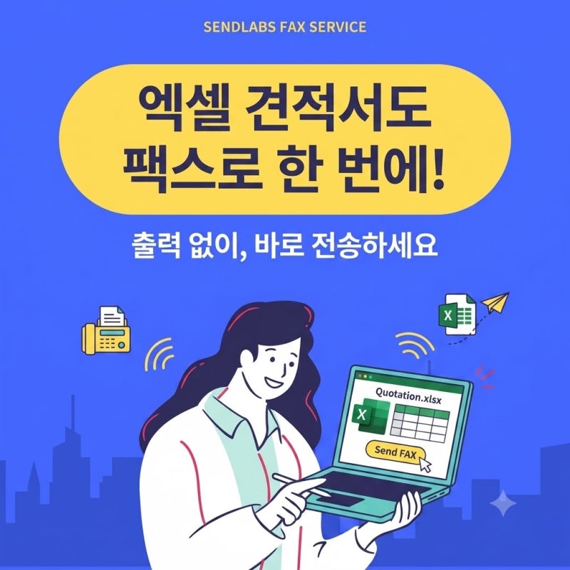엑셀파일을 이용해서 팩스로 보내야 한다면? 가장 쉬운 방법 알려드립니다