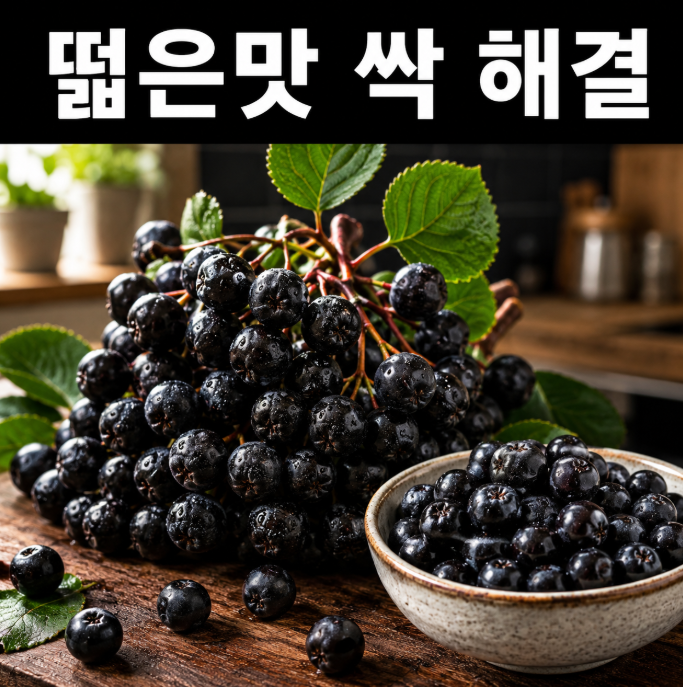 아로니아 생과 먹는법 떫은맛 싹 없애는 세척 및 보관 꿀팁