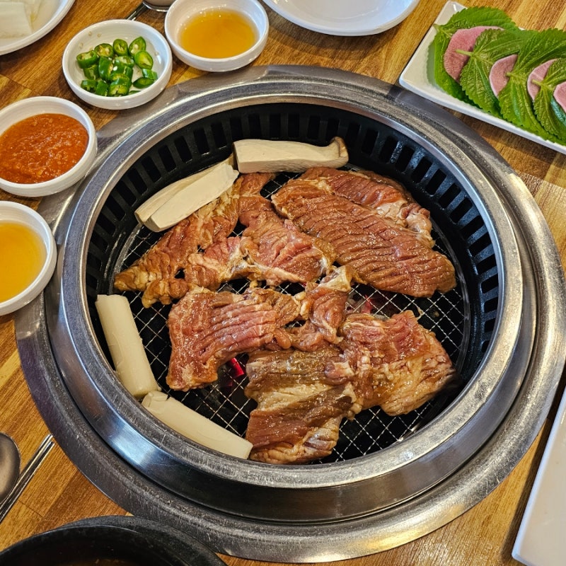 전주 돼지갈비 맛집 솔가숯불갈비 아중리 고기집