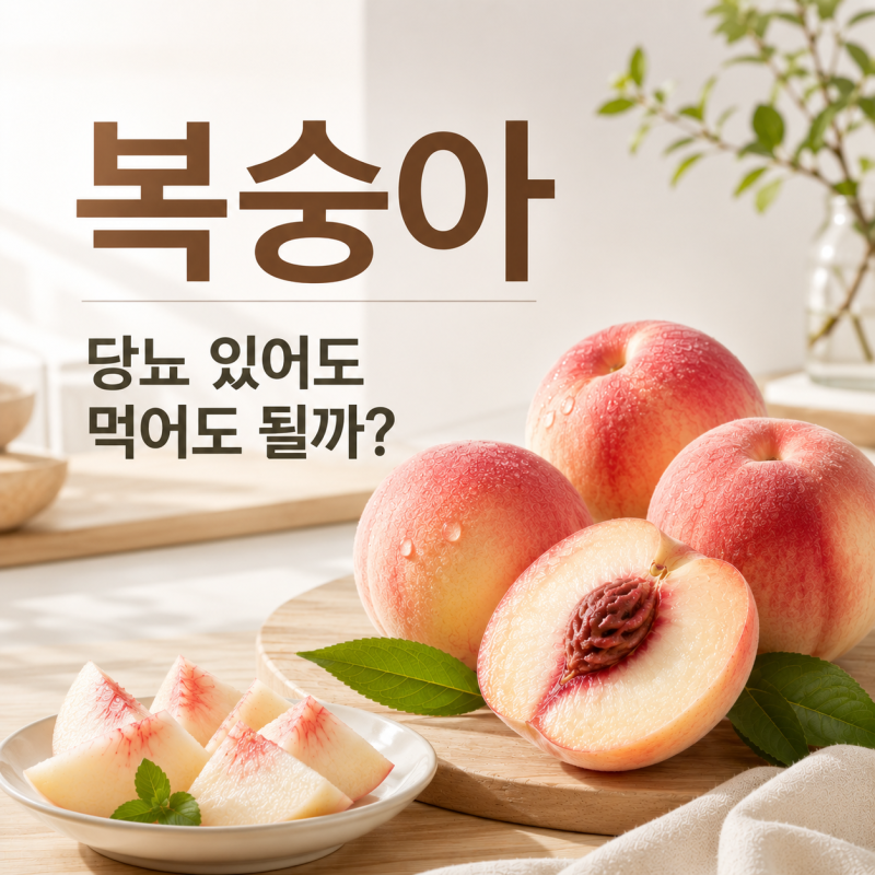 [복숭아 효능]당뇨가 있어도 먹어도 될까? 칼로리·하루 섭취량까지