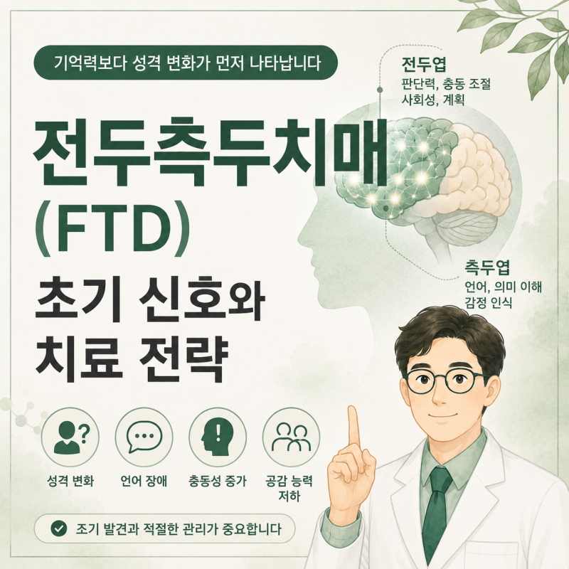 전두측두치매 초기증상, 기억력보다 성격 변화가 먼저 나타납니다 ㅣ 전주 효천지구 서진영....