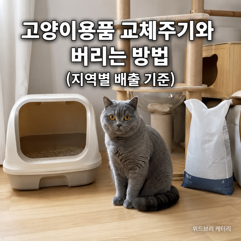 부산 브리티시숏헤어 캐터리l위드브리가 알려주는고양이용품 폐기 방법