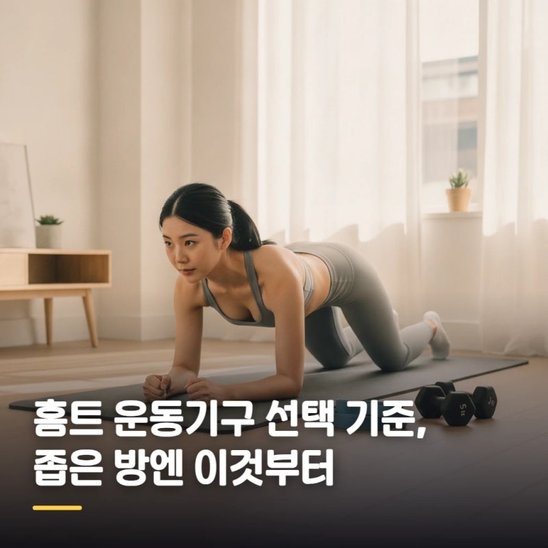 홈트 운동기구 선택 기준, 좁은 방엔 이것부터