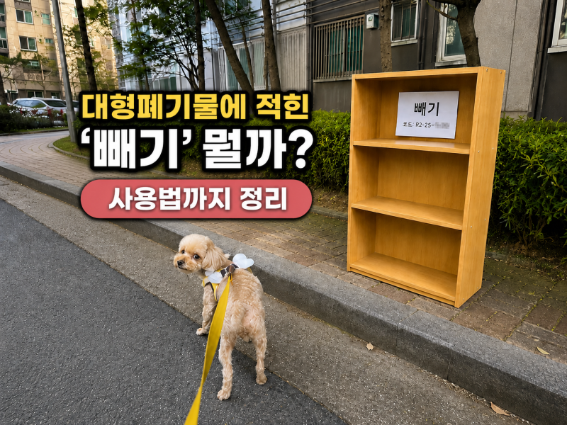 빼기어플 배출방법 대형폐기물은 내려드림
