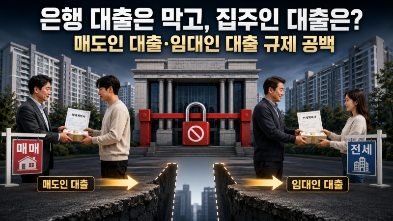 주담대·전세대출은 막았는데 집주인이 직접 빌려주면?…