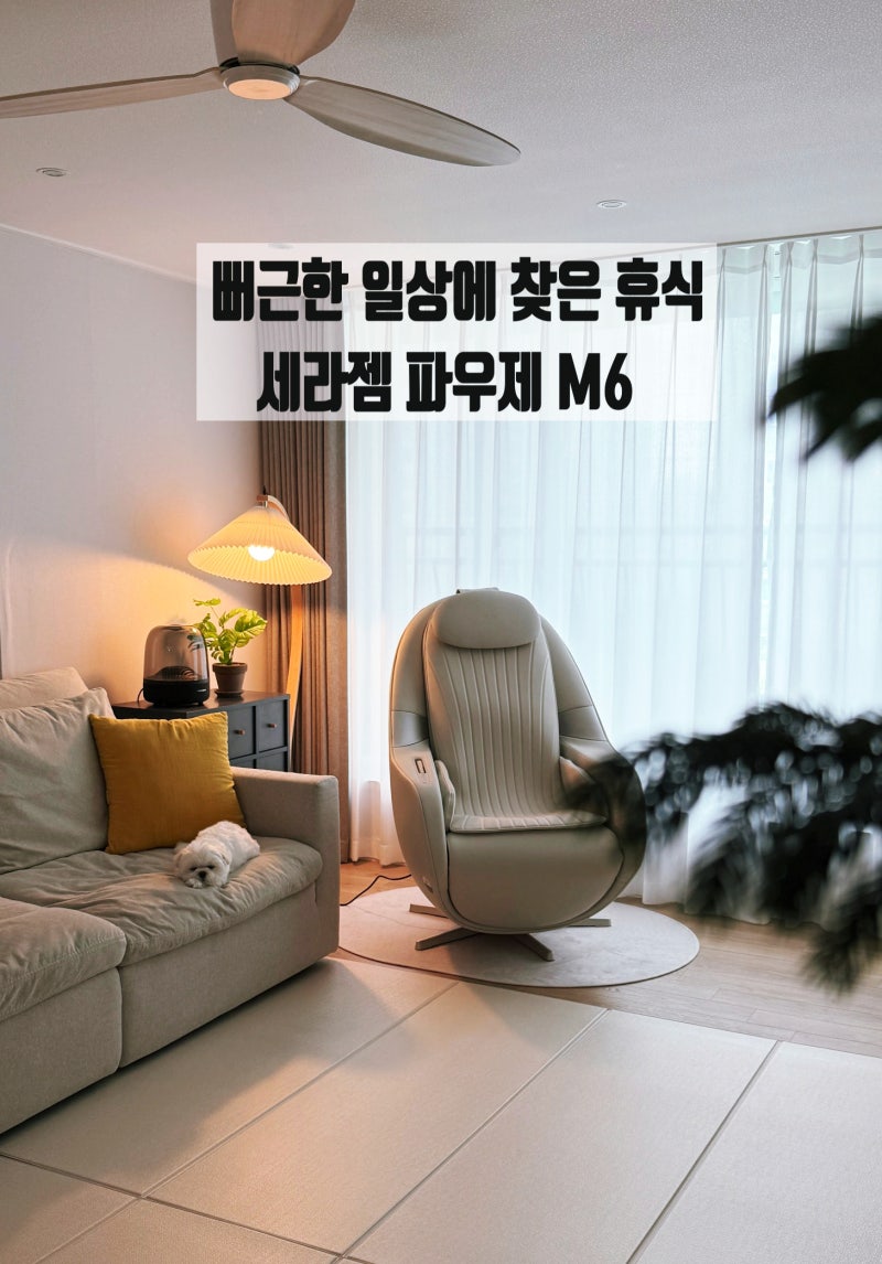 거실 인테리어를 해치지 않는 안마의자, 세라젬 파우제 M6 내돈내산 솔직 리뷰
