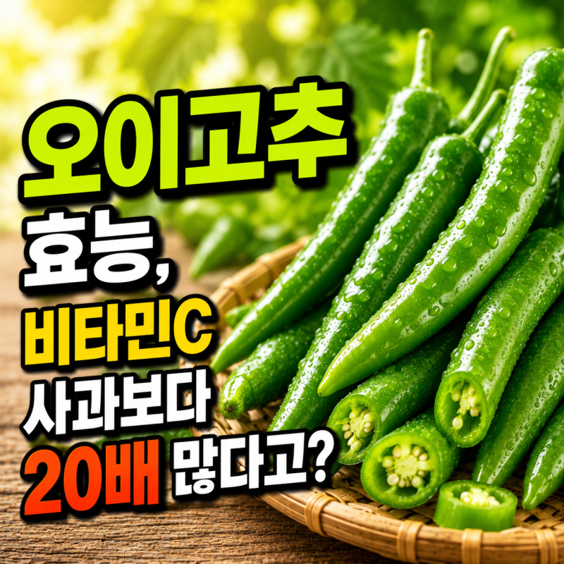 오이고추 효능, 비타민C 사과보다 20배 많다고?