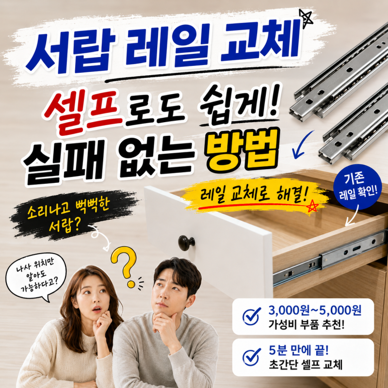 서랍 레일 교체, 구매 전 반드시 확인해야 하는 5가지