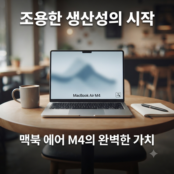 맥북 에어 M4 vs 프로 M4, '팬 유무'가 성능에 미치는 영향