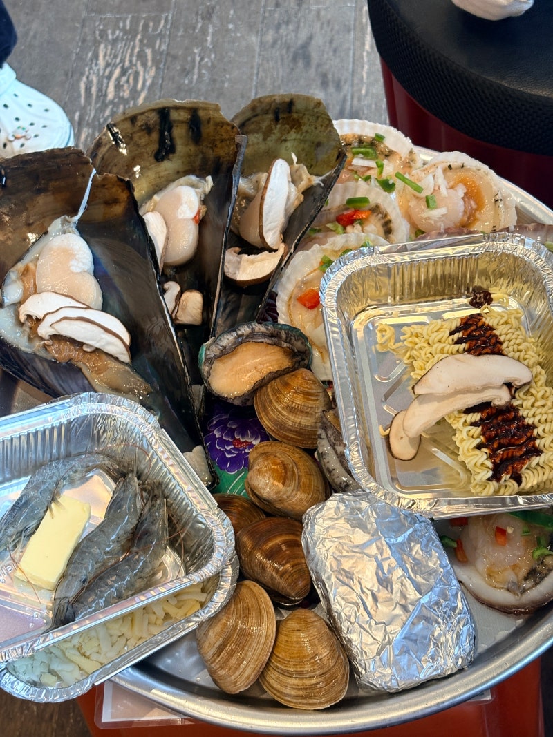 부산 송정 조개구이 맛집 | 바다뷰 감성포차 조개홀릭 바다한판 먹고 온 후기 입니다
