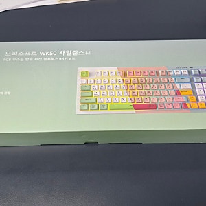 지클릭커 오피스프로 WK50 사일런스 M RGB 무소음 방수 무선 블루투스 키보드 Greenwich RC1 98키 (WK....