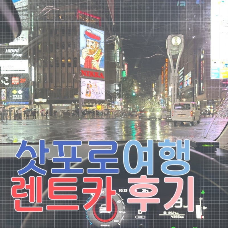 일본 삿포로 렌트카 여행 2일 이용 후기｜총비용, 이용거리, 주유, 톨게이트, 운전 난이도, ETC....