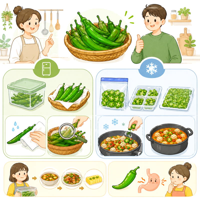 청양고추 보관법 냉장과 냉동 언제부터 나눠 보관해야 할까요