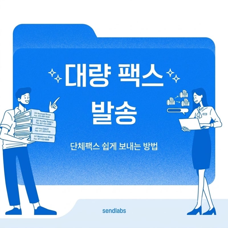 인터넷팩스로 대량팩스 보내야 한다면? 단체팩스 쉽게 보내는 방법