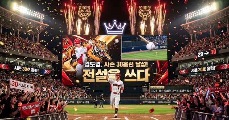 [KBO] KIA 타이거즈 <b>김도영</b>, <b>30홈런</b> 고지 눈앞! ‘제2의... 