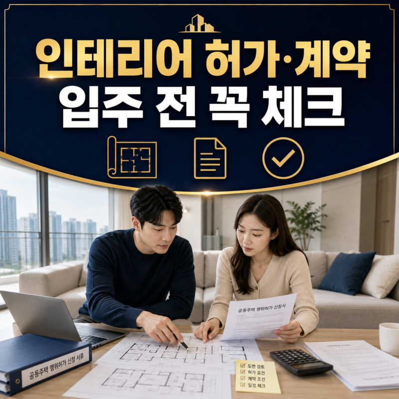 3,000만 원 날리는 사제 인테리어? 2026년 공동주택 행위허가와 하자 보수 A/S 분쟁 회피법