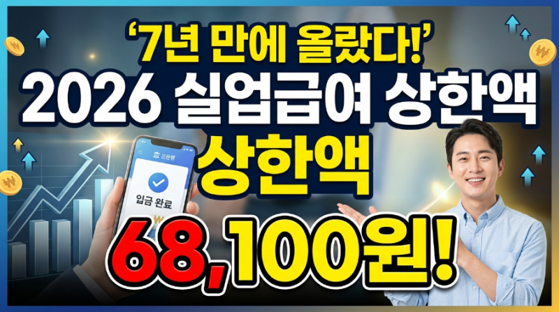 [2026년 최신] 실업급여 신청 조건, 금액, 기간 총정리 (상한액 인상)