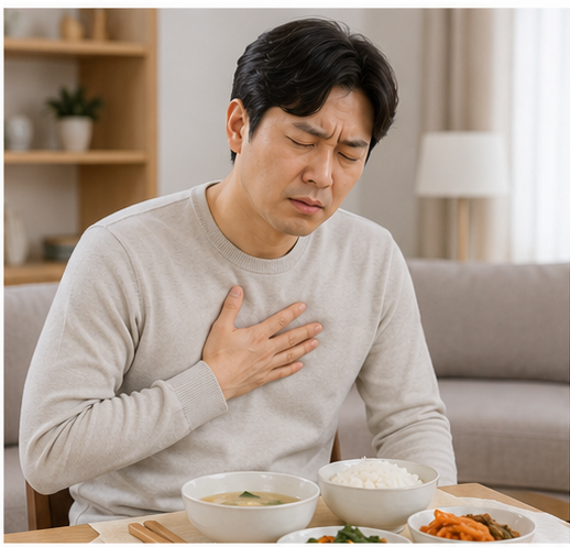 역류성 식도염 증상, 목 이물감 체크, 완화에 좋은 음식과 생활 관리 수칙