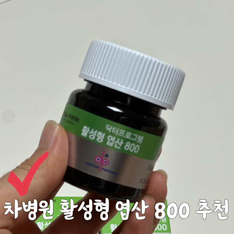 활성엽산 800추천 -차병원 활성형 엽산(찐, 내돈내산)