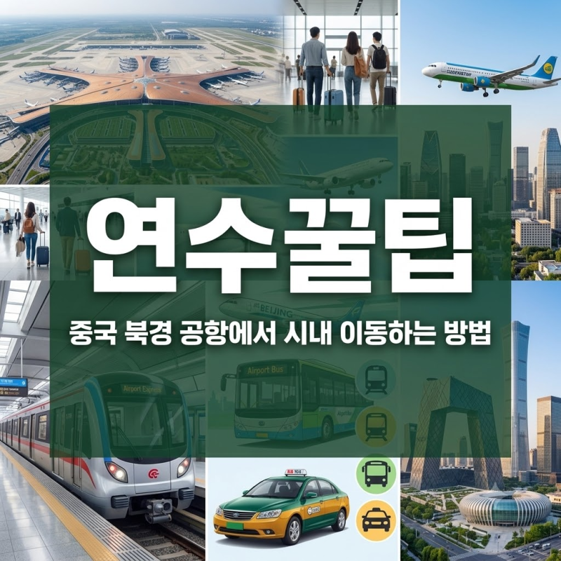 [연수꿀팁]중국 북경 공항에서 시내 이동하는 방법