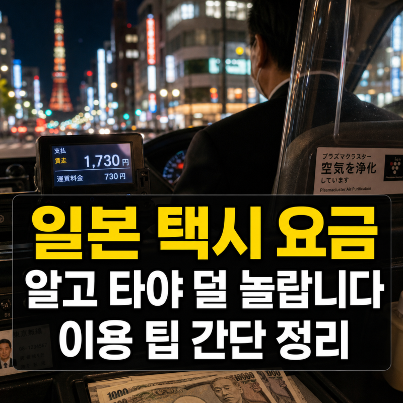 일본 택시 요금과 이용 팁 간단하고 유익한 정리