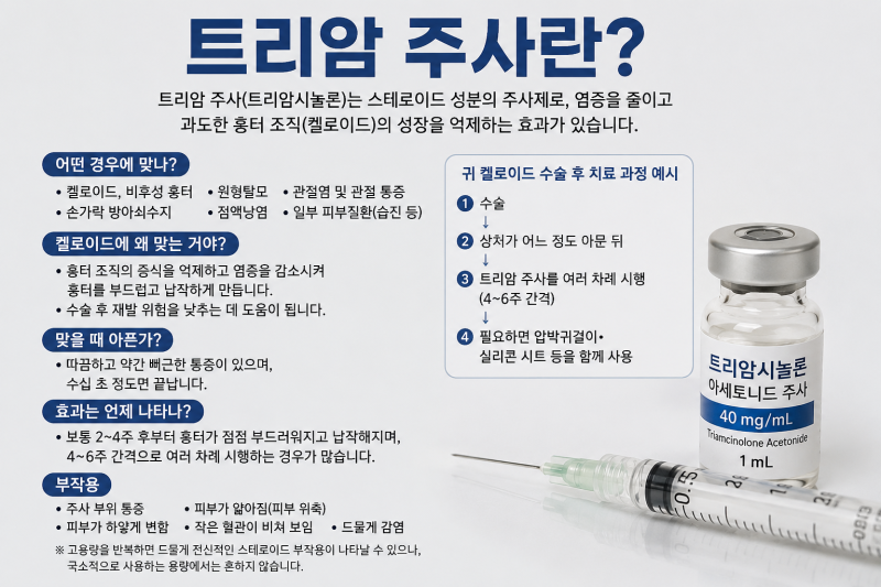 귀켈로이드·피어싱켈로이드 수술 후 재발 또 수술 | 켈로이드 재수술