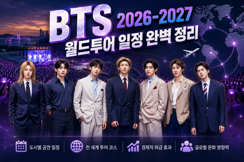 BTS 2026-2027 World Tour Schedule: Cities, Ticketing Info, and Economic Impact