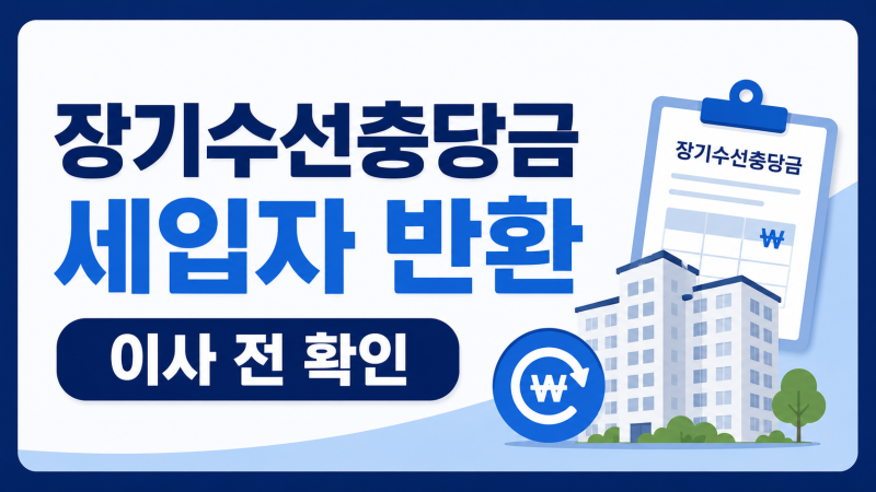 아파트 장기수선충당금 세입자 반환 방법, 이사 전 확인하세요