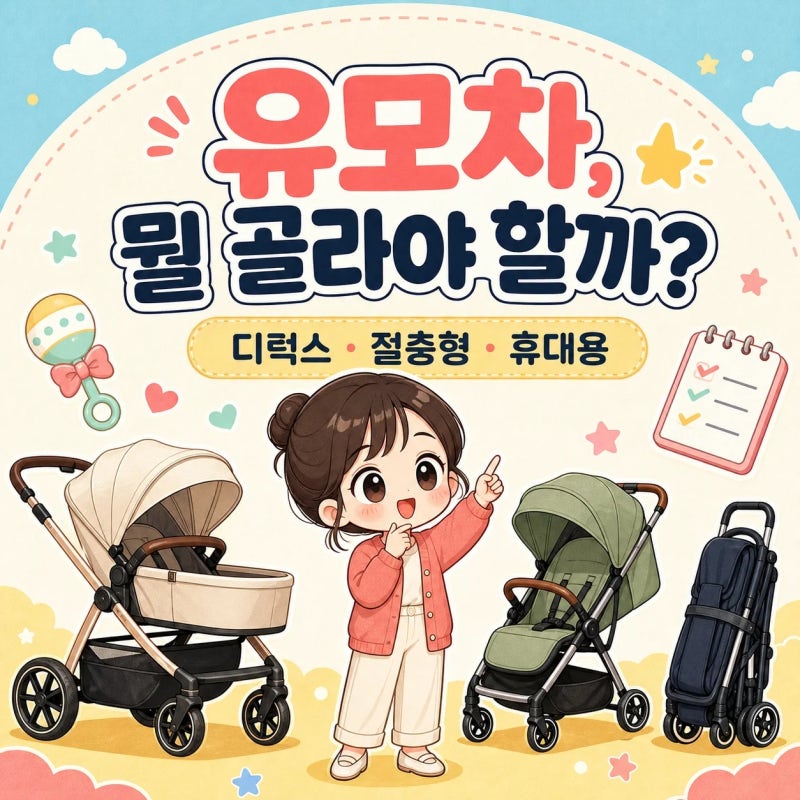 유모차 브랜드 추천 총정리 | 디럭스 절충형 휴대용 뭐가 다를까