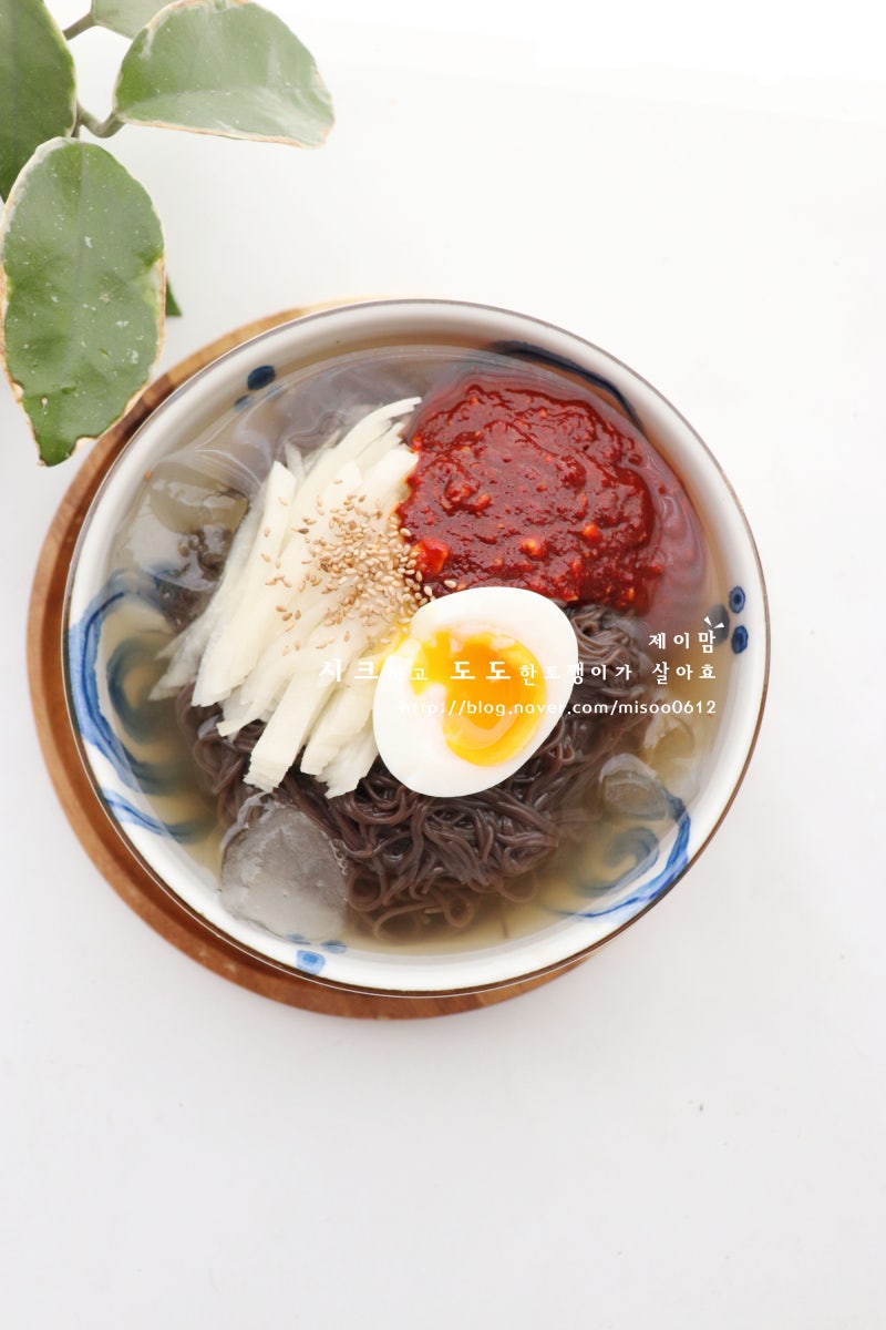 냉면 만들기 물냉면 식당처럼 맛있는 냉면 양념장 면삶기