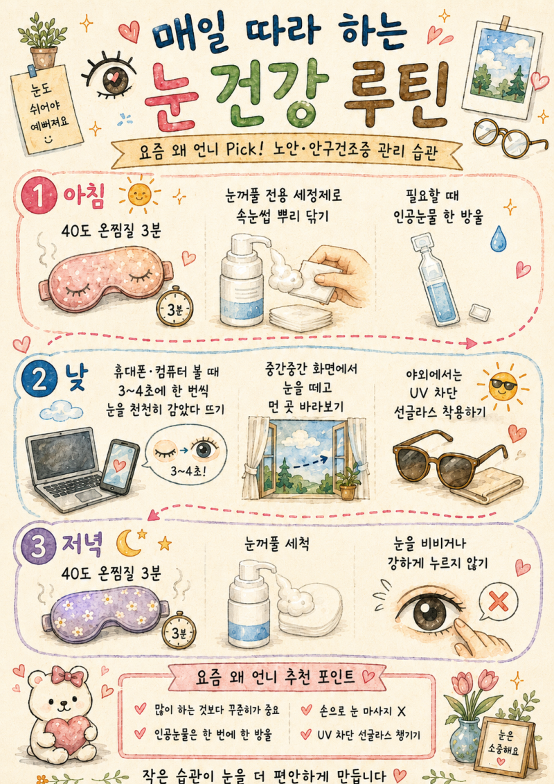 요즘 왜 눈이 침침할수록 영양제보다 ‘눈꺼풀’을 씻어야 할까