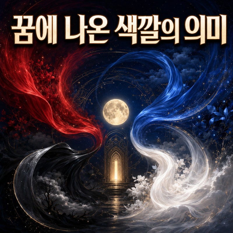 꿈에 나온 색깔이 의미하는 것｜빨강·파랑·검정·흰색