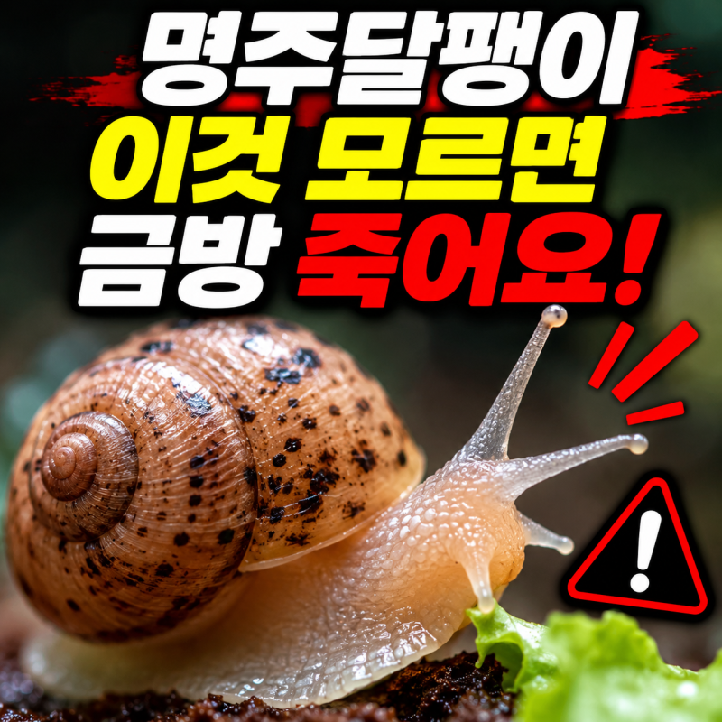 명주 달팽이 키우기 오래 살게 하는 사육 비밀 7가지