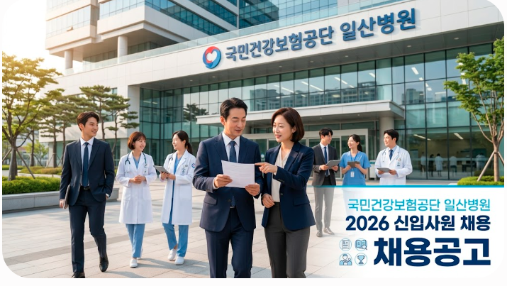 국민건강보험공단 일산병원 기간제 채용 총정리 (2026년 7월) 42명 모집 지원조건부터 꿀팁까....