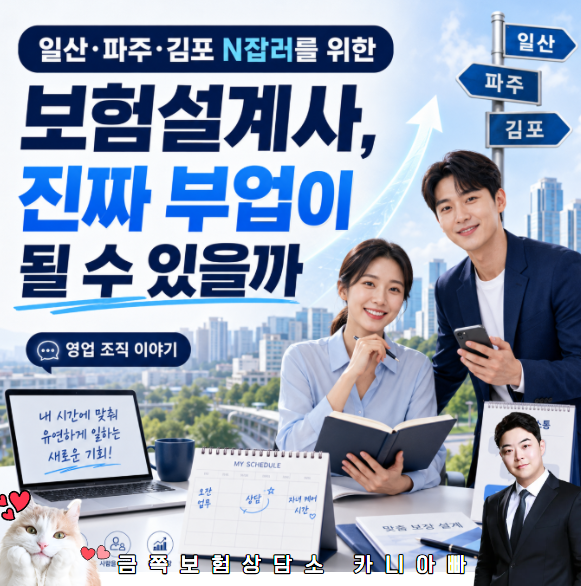 일산·파주·김포 N잡러를 위한 보험설계사, 진짜 부업이 될 수 있을까