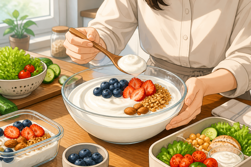 그릭요거트, 다이어트 중 맛있고 가볍게 먹는 법