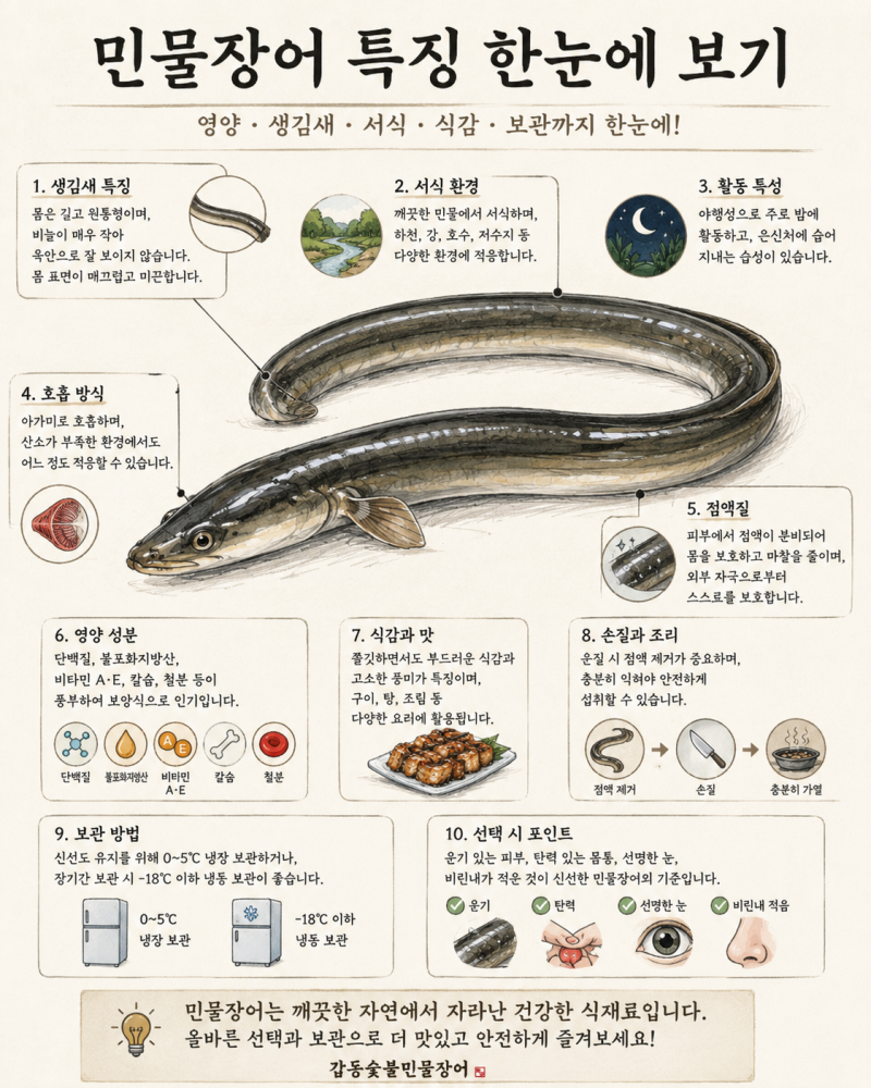 신선한 민물장어 고르는 법, 실패 없는 7가지 체크리스트 , 갑동숯불민물장어