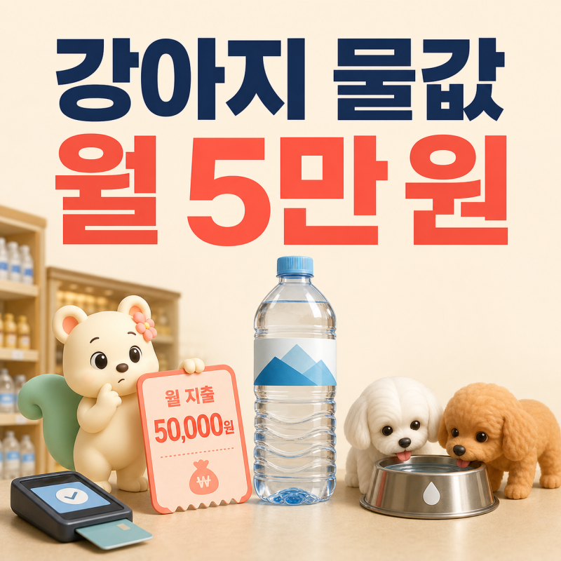 강아지 생수 한 달 5만 원, 반려견에게 삼다수를 먹이는 이유