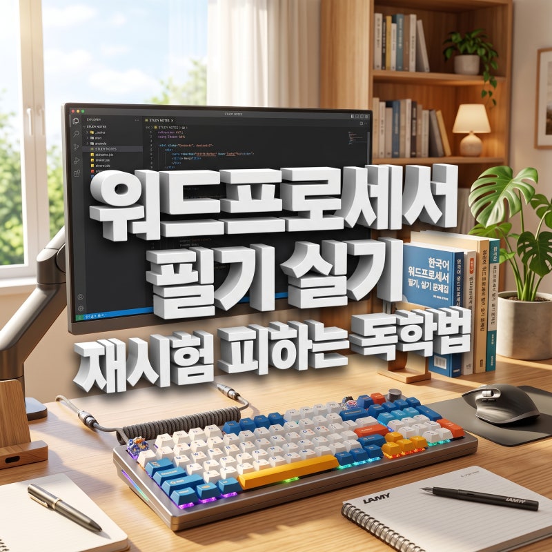 워드프로세서 필기 실기 혼자 준비하다 재시험 보는 이유