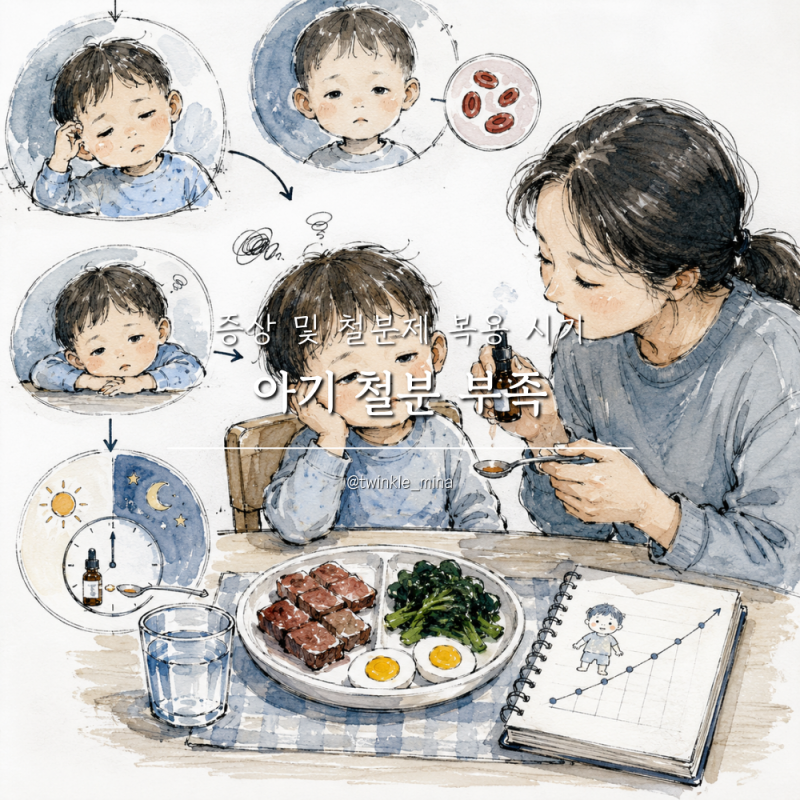 아기 철분 부족 증상 유아 철분제 복용 시기 및 방법