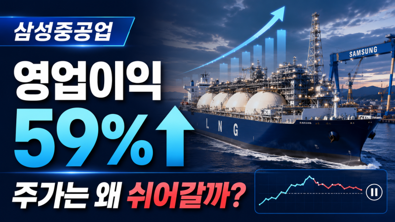 삼성중공업 주가 전망, 영업이익 59% 증가에도 쉬어가는 이유
