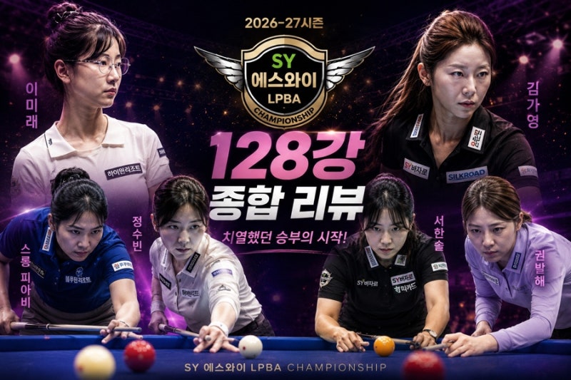[LPBA 128강 종합] 김가영·김민아 화력쇼…'신예' 최봄이 첫 본선 승리 신고