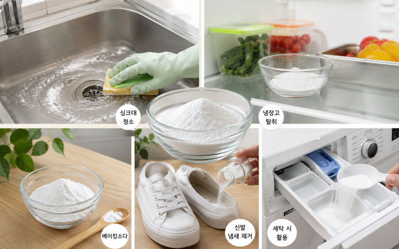 천연세제 베이킹소다, 과탄산소다, 구연산 사용방법! 세탁부터 청소까지 한 번에 정리