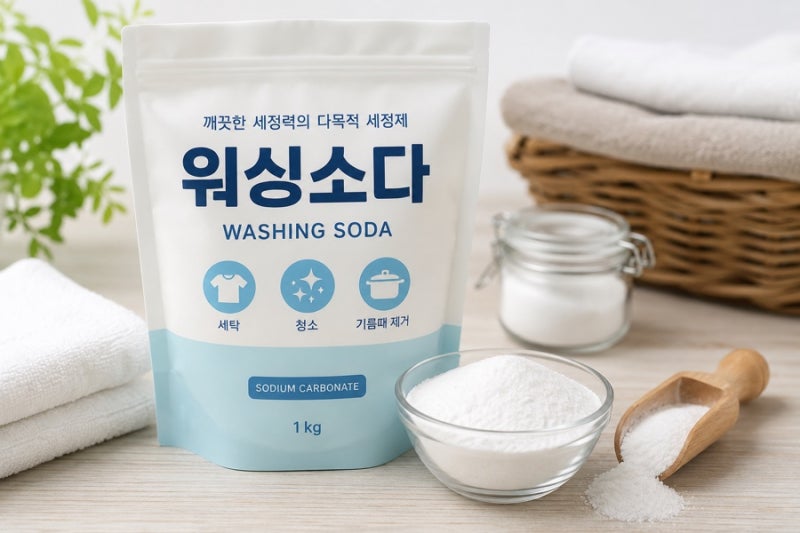 워싱소다 사용법과 효능 총정리! 세탁부터 주방 청소까지 활용법
