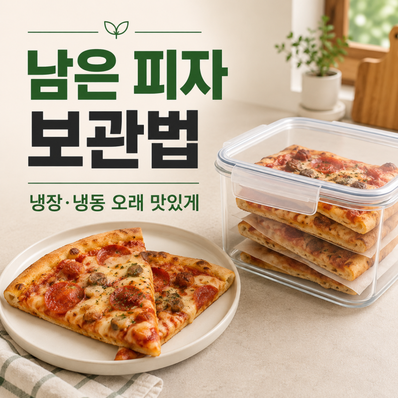 남은 피자 보관법, 냉장·냉동 기간과 맛있게 데우는 방법