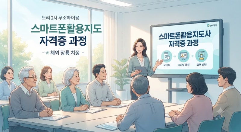 스마트폰활용지도사 자격증 취득 방법 1편: 주관 기관·공고 확인부터 합격률·진로까지 총정....