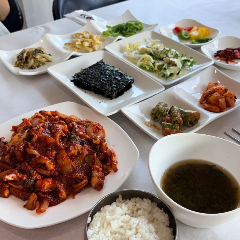 목포해상케이블카 맛집 낙지전문점 뜰채
