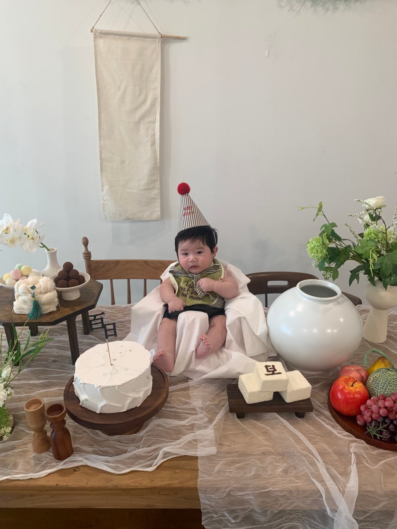 아기 백일 사진 '셀프 촬영' ❤️ (내가 찾은 인천 송도 감성 스튜디오)
